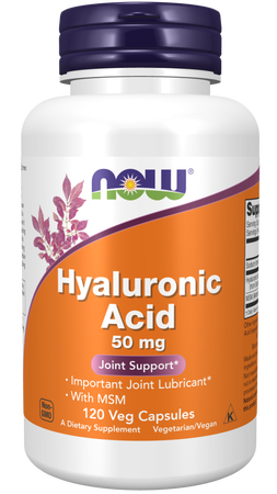 Now Foods Hyaluronic Acid 50mg with MSM - 120 VCap