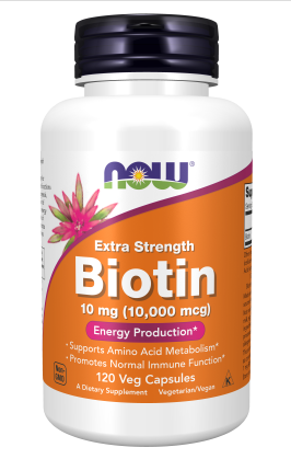 Now Foods Biotin 10 Mg (10,000 mcg) - 120 Cap