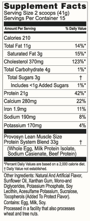 Beverly International Provosyn Vanilla - Premium Whole Egg, Milk (Casein + Whey) & Beef Protein  - 21.7 Oz (15 Servings)