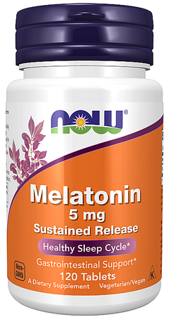 Now Foods Melatonin 5 mg Sustained Release - 120 Tablets