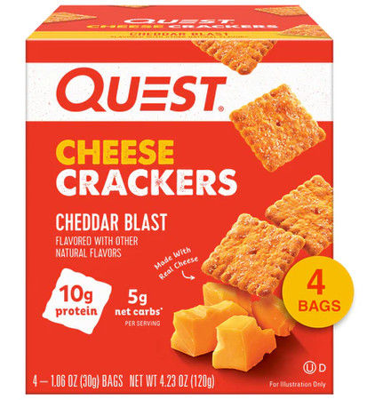 Quest Cheese Crackers - 4 Bags
