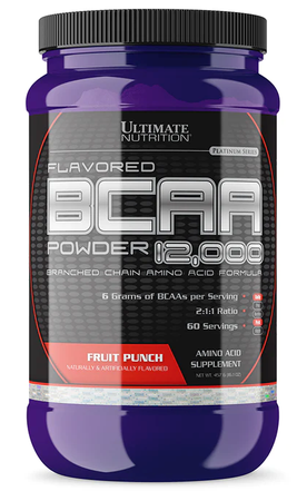 Ultimate Nutrition BCAA Powder 12,000 Fruit Punch - 60 Servings
