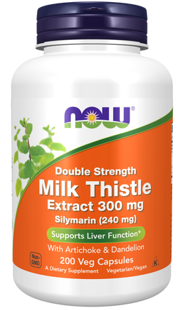 Now Foods Milk Thistle Extract Double Strength  300 Mg - 200 VCap