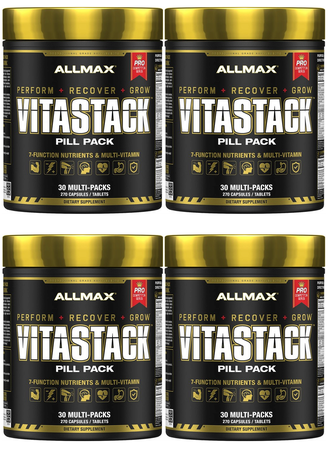- AllMax Nutrition VitaStack Packs- 120 Packs (4 x 30 Packs) TWINPACK  *Expiration date 8/24