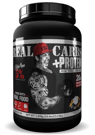 5% Nutrition Real Carbs + Protein Blueberry Cobbler  Whole Food Based Meal Replacement - 22 Servings