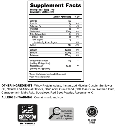 Apollon Nutrition 50/50 Formula-X Protein Berry Gelato - 28 Servings