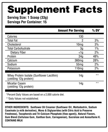 Apollon Nutrition 50/50 Formula-X Protein Horchata - 15 Servings  *Limited Edition