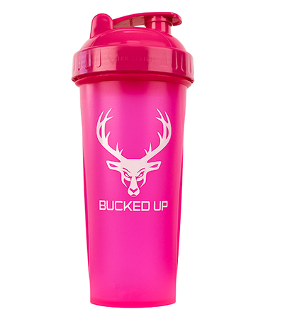 Bucked Up Perfect Shaker Bottle  Pink - 28 oz