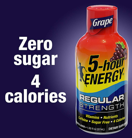 5-hour ENERGY Shot, Regular Strength (200mg Caffeine)  Berry  - 10 Bottles