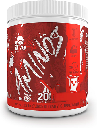 5% Nutrition Code Red Series Aminos  Italian Lemon Ice - 20 Servings