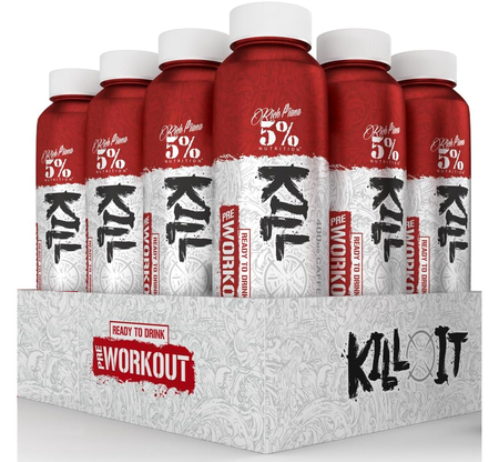 5% Nutrition Kill It RTD Pre-Workout  MIXED CASE Tropical Punch & WildBerry - 12 Bottles (6 each flavor)