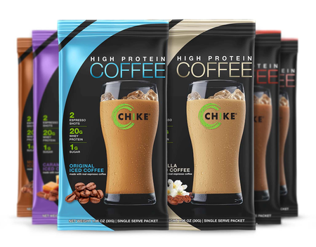 Chike Nutrition High Protein Coffee  Sampler - 6 Packets (1 Pack each flavor)
