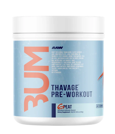 RAW CBUM Thavage Pre-Workout 6 PEAT - 40 Servings