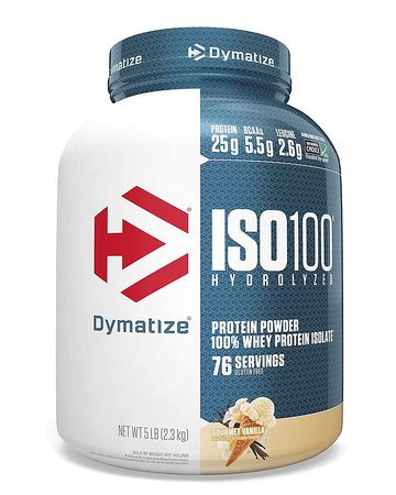 Dymatize ISO 100 Whey Protein Isolate  Gourmet Vanilla - 5 Lb