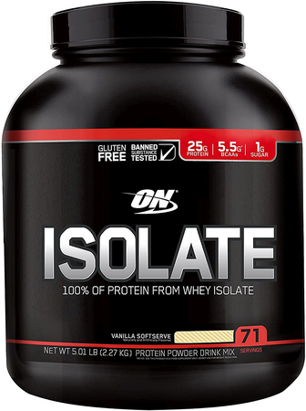 Optimum Nutrition Isolate Protein Vanilla - 5 Lb (71 Servings)