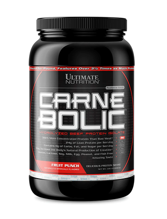 Ultimate Nutrition CarneBOLIC Beef Protein Isolate  Fruit Punch - 30 Servings