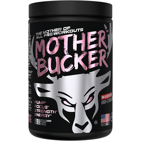 Bucked Up Mother Bucker Pre Workout  Strawberry Super Sets (Sour Strawberry Belts) - 20 Servings