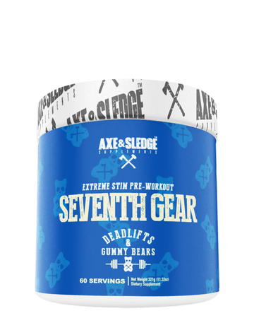 Axe & Sledge Seventh Gear Pre-Workout  Deadlifts & Gummy Bears - 30-60 Servings