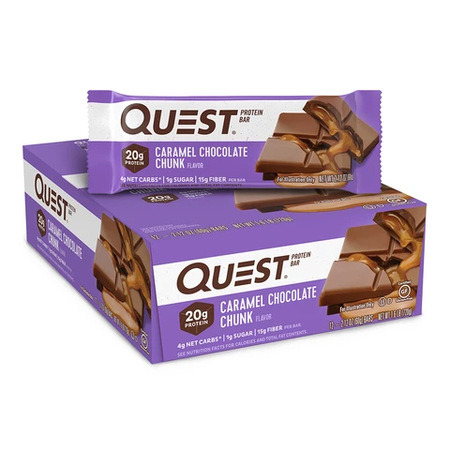 Quest Bar Caramel Chocolate Chunk - 12 Bars