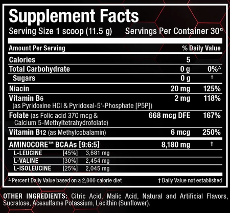 Allmax Nutrition Aminocore BCAA Pineapple Mango - 30 Servings