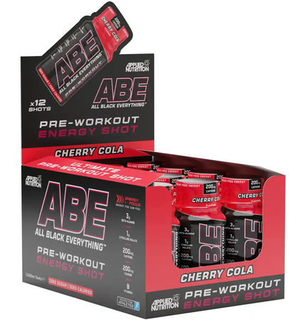 ABE Pre Workout Energy Shots Cherry Cola - 12 x 2oz Btls