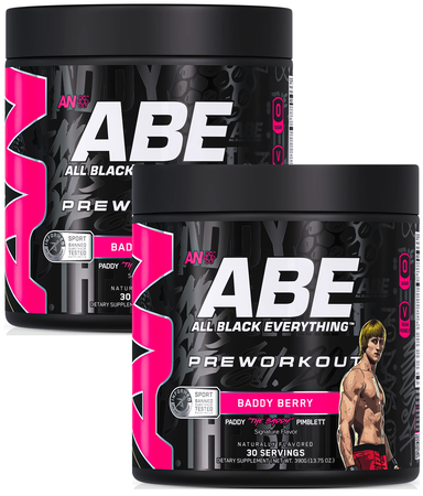 ABE Ultimate Pre-Workout Baddy Berry - 60 Servings (2 x 30 Serving Btls) TWINPACK