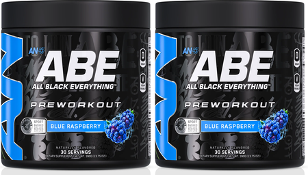 ABE Ultimate Pre-Workout Blue Raspberry - 60 Servings (2 x 30 Serving Btls)  TWINPACK