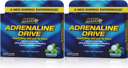MHP Adrenaline Drive Peppermint - 2 x 30 Fastsorb Tablets  TWINPACK
