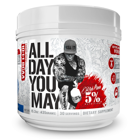 5% Nutrition All Day You May  Blue Raspberry - 30 Servings