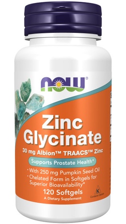 Now Foods Zinc Glycinate Softgels - 120 Softgel