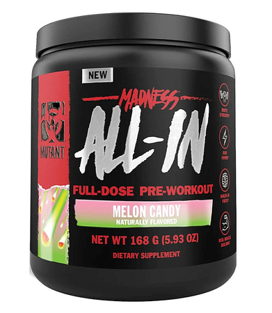 Mutant Madness ALL-IN Pre Workout  Melon Candy - 12 Servings
