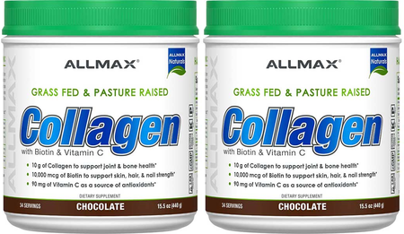 AllMax Nutrition Collagen Chocolate - 88 Servings (2 x 44 Servs)  TWINPACK