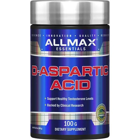 Allmax D-Aspartic Acid Powder  Unflavored - 100 Grams