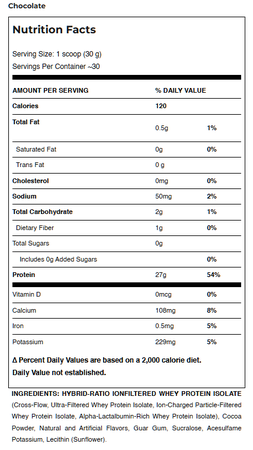 -AllMax Nutrition IsoFlex Whey Protein Isolate Chocolate  - 2 Lb *Expiration date 3/26