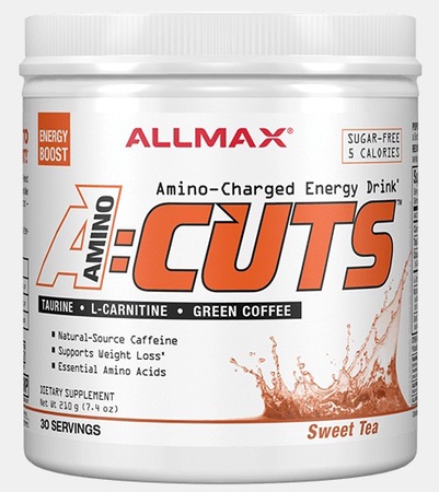 AllMax Nutrition ACUTS Amino Cuts  Amino Acid Energy Drink  Sweet Tea - 30 Servings
