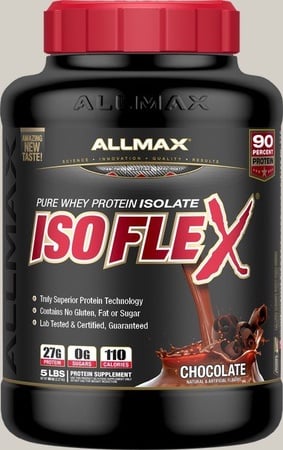 AllMax Nutrition IsoFlex Whey Protein Isolate Chocolate - 5 Lb
