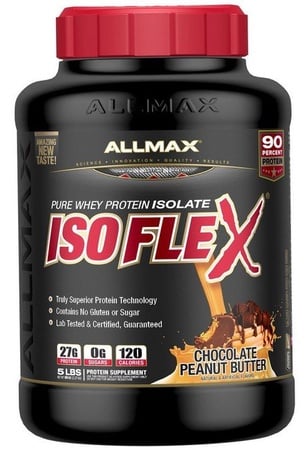AllMax Nutrition IsoFlex Whey Protein Isolate Chocolate Peanut Butter - 5 Lb