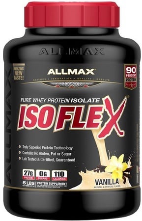 AllMax Nutrition IsoFlex Whey Protein Isolate Vanilla - 5 Lb