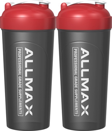 AllMax Nutrition Shaker Bottle Black TWINPACK (2 Shaker Bottles)
