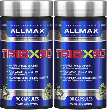 AllMax Nutrition Trib-X - 2 x 90 Cap Btls TWINPACK