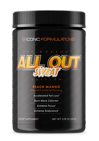 Iconic Formulations All Out Sweat Peach Mango - 20-40 Servings