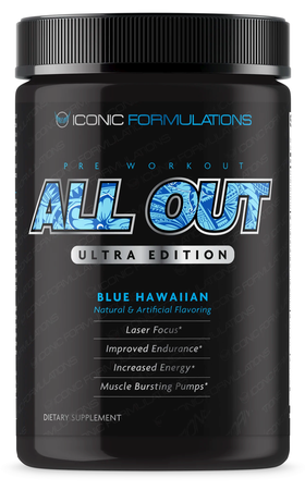 Iconic Formulations All Out Ultra Edition Blue Hawaiian - 20-40 Servings