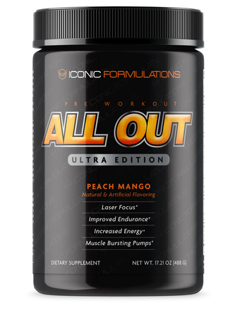 Iconic Formulations All Out Ultra Edition Peach Mango - 20-40 Servings