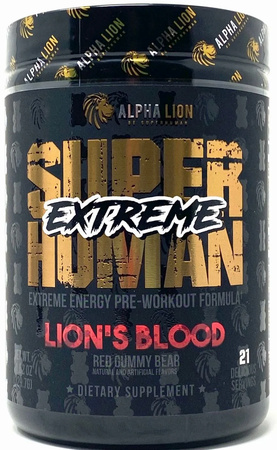 Alpha Lion SuperHuman Extreme  Lion's Blood - 21 Servings