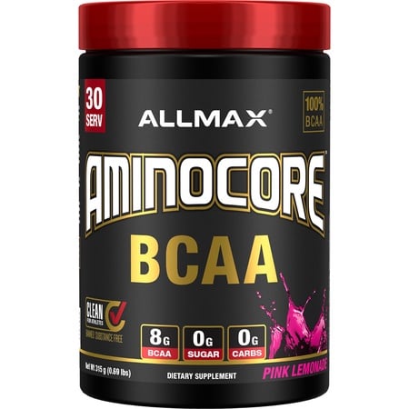AllMax Nutrition Aminocore BCAA  Pink Lemonade - 30 Servings