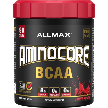 AllMax Nutrition Aminocore BCAA  Fruit Punch - 90 Servings