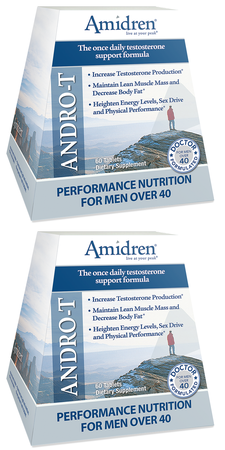MHP Amidren Andro-T - 120 Tablet (2 x 60 Tablet Bottles) TWINPACK