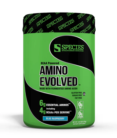 Species Nutrition Amino Evolved EAA & BCAA  Blue Raspberry  - 30 Servings *Expiration date 8/24