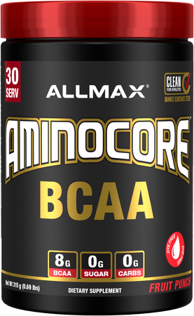 AllMax Nutrition Aminocore BCAA  Fruit Punch - 30 Servings