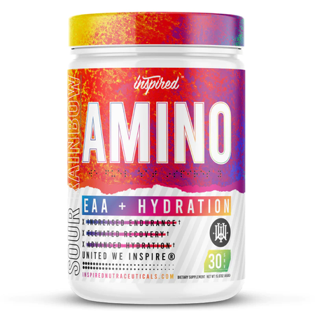 Inspired AMINO: Vegan EAAs  Sour Rainbow - 30 Servings